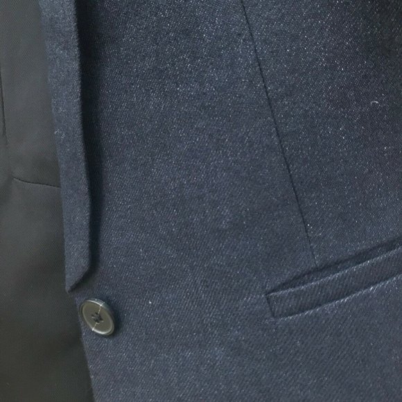 New Club Monaco Blazer Jacket Women Blazer Navy Italian Wool Blazer Jacket - Picture 4 of 10